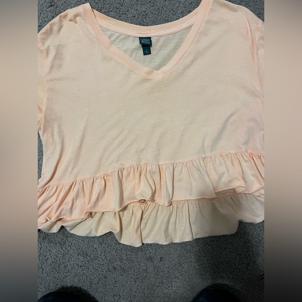 yellow target babydoll top